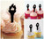 TA1112 Game Fire Flame Silhouette Party Wedding Birthday Acrylic Cupcake Toppers Decor 10 pcs