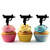 TA1129 Uzi Hand Gun Silhouette Party Wedding Birthday Acrylic Cupcake Toppers Decor 10 pcs