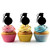 TA1134 Grenade Hand Bomb Silhouette Party Wedding Birthday Acrylic Cupcake Toppers Decor 10 pcs