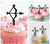 TA1153 Archer Arrow Silhouette Party Wedding Birthday Acrylic Cupcake Toppers Decor 10 pcs