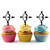 TA1153 Archer Arrow Silhouette Party Wedding Birthday Acrylic Cupcake Toppers Decor 10 pcs