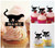 TA1220 Cheetah Silhouette Party Wedding Birthday Acrylic Cupcake Toppers Decor 10 pcs