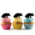 TA1222 Sitting Pig Silhouette Party Wedding Birthday Acrylic Cupcake Toppers Decor 10 pcs