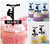 TA1229 Power Electrician Lineman Silhouette Party Wedding Birthday Acrylic Cupcake Toppers Decor 10 pcs