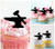 TA1273 Hammer Hephaestus Silhouette Party Wedding Birthday Acrylic Cupcake Toppers Decor 10 pcs