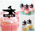 TA1273 Hammer Hephaestus Silhouette Party Wedding Birthday Acrylic Cupcake Toppers Decor 10 pcs
