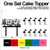 TC0219 Music Note Party Wedding Birthday Acrylic Cake Topper Cupcake Toppers Decor Set 11 pcs