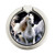 S0246 White Horse Graphic Ring Holder and Pop Up Grip