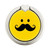 S1145 Yellow Mustache Sun Graphic Ring Holder and Pop Up Grip