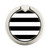 S1596 Black and White Striped Graphic Ring Holder and Pop Up Grip