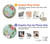 S2178 Flower Floral Art Painting Graphic Ring Holder and Pop Up Grip