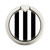 S2297 Black and White Vertical Stripes Graphic Ring Holder and Pop Up Grip