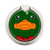 S2762 Green Head Mallard Duck Tuxedo Cartoon Graphic Ring Holder and Pop Up Grip