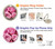 S2943 Pink Rose Graphic Ring Holder and Pop Up Grip