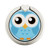 S3029 Cute Blue Owl Graphic Ring Holder and Pop Up Grip