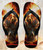 FA0081 Hell Fire Skull Beach Slippers Sandals Flip Flops Unisex