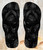 FA0467 Black Roses Beach Slippers Sandals Flip Flops Unisex