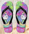 FA0512 Pastel Unicorn Beach Slippers Sandals Flip Flops Unisex