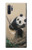 S2210 Panda Fluffy Art Painting Case For Samsung Galaxy Note 10 Plus