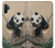 S2210 Panda Fluffy Art Painting Case For Samsung Galaxy Note 10 Plus