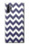 S2345 Navy Blue Shavron Zig Zag Pattern Case For Samsung Galaxy Note 10 Plus
