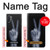 S3101 X-ray Peace Sign Fingers Case For Samsung Galaxy Note 10 Plus