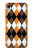 S3421 Black Orange White Argyle Plaid Case For iPhone XR S3421 Black Orange White Argyle Plaid Case For iPhone XR