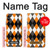 S3421 Black Orange White Argyle Plaid Case For iPhone X, iPhone XS