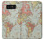 S3418 Vintage World Map Case For Note 8 Samsung Galaxy Note8