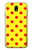 S3526 Red Spot Polka Dot Case For Samsung Galaxy J7 (2018), J7 Aero, J7 Top, J7 Aura, J7 Crown, J7 Refine, J7 Eon, J7 V 2nd Gen, J7 Star