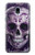 S3582 Purple Sugar Skull Case For Samsung Galaxy J3 (2018), J3 Star, J3 V 3rd Gen, J3 Orbit, J3 Achieve, Express Prime 3, Amp Prime 3
