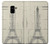 S3474 Eiffel Architectural Drawing Case For Samsung Galaxy A8 (2018)
