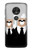 S3557 Bear in Black Suit Case For Motorola Moto G7 Play