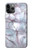 S2316 Dark Blue Marble Texture Graphic Print Case For iPhone 11 Pro