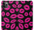 S2933 Pink Lips Kisses on Black Case For iPhone 11 Pro