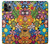 S3281 Colorful Hippie Flowers Pattern Case For iPhone 11 Pro