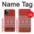 S3384 Winter Seamless Knitting Pattern Case For iPhone 11 Pro