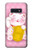 S3025 Pink Maneki Neko Lucky Cat Case For Samsung Galaxy S10e S3025 Pink Maneki Neko Lucky Cat Case For Samsung Galaxy S10e