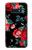 S3112 Rose Floral Pattern Black Case For Samsung Galaxy S10e