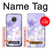 S2361 Purple White Flowers Case For Motorola Moto G7, Moto G7 Plus