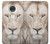 S2399 White Lion Face Case For Motorola Moto G7, Moto G7 Plus