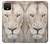 S2399 White Lion Face Case For Google Pixel 4