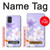 S2361 Purple White Flowers Case For Samsung Galaxy A51