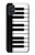 S3078 Black and White Piano Keyboard Case For Samsung Galaxy A51