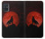 S2955 Wolf Howling Red Moon Case For Samsung Galaxy A71