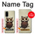 S0360 Coffee Owl Case For Samsung Galaxy S20