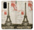 S2108 Eiffel Tower Paris Postcard Case For Samsung Galaxy S20