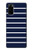 S2767 Navy White Striped Case For Samsung Galaxy S20