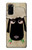 S2826 Cute Cartoon Unsleep Black Sheep Case For Samsung Galaxy S20