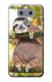 S3138 Cute Baby Sloth Paint Case For LG G6